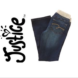 NWOT Justice Knit Waist Bootcut Jeans